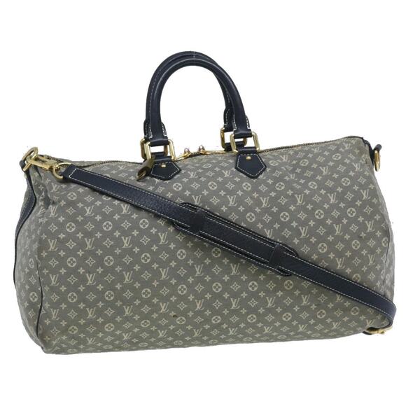 LOUIS VUITTON Monogram Idylle Speedy Voyage Boston Bag Navy M56706 - Picture 1 of 16